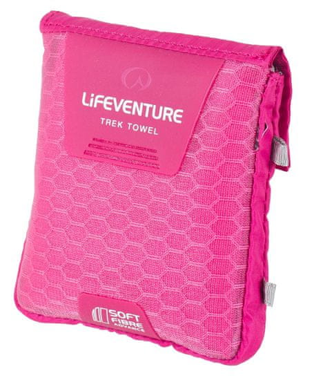 Lifeventure SoftFibre Trek Towel Advance Törölköző, Pink