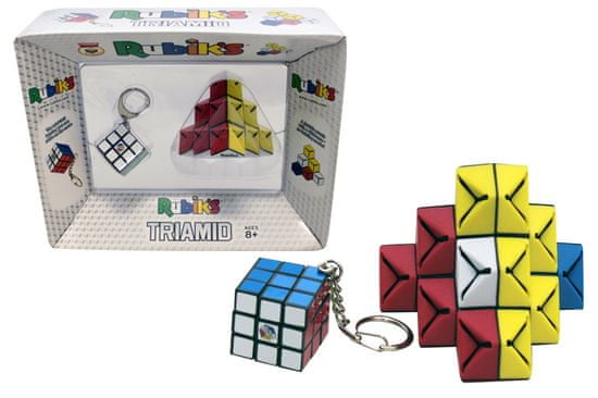 Rubik Rubik kocka kulcstartó + Triamid kirakó