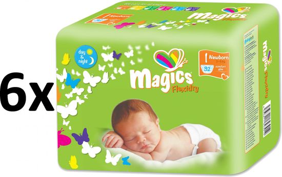 Magics Flexidry 1 Newborn Megapack (2-5 kg) 192 db (6x32 db)