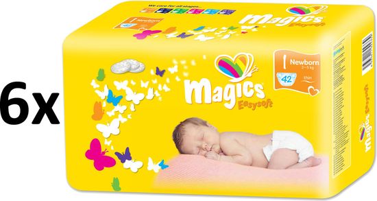 Magics Easysoft 1 Newborn Megapack (2-5 kg) 252 db (6x42 db)