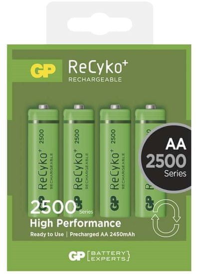 GP ReCyko+ 2450 mAh AA Tölthető elem, 4 db