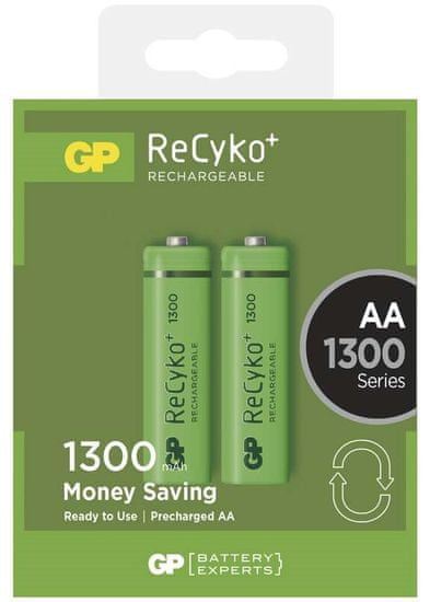 GP ReCyko+ 1300 (AA) tölthető elem, 2 db