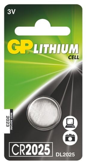 GP Lítium gombelem GP CR2025