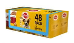 Pedigree Vital Protection tasakok húsválogatás zselében felnőtt kutyáknak 48 x 100g