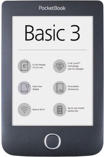 PocketBook 614+ Basic 3 (PB614W-2-E-WW) E-Book olvasó
