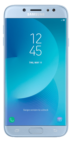 SAMSUNG Galaxy J7, 2017, J730, Single SIM, ezüst-kék