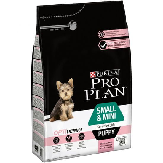Purina Small & Mini Puppy Sensitive Skin kutyatáp - 3kg