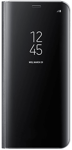 SAMSUNG Kryt Clear View Standing Cover (Samsung Galaxy S8 Plus), fekete