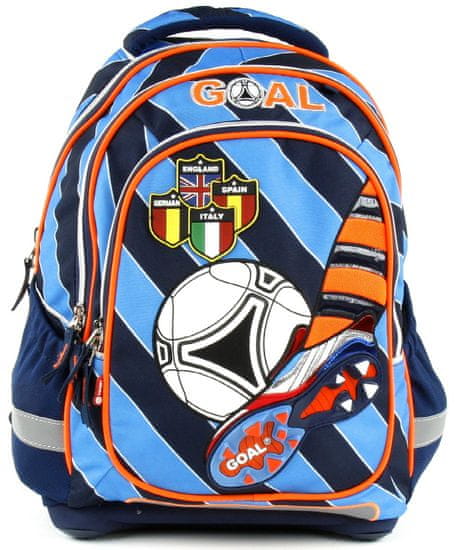 Target Školní batoh Goal modré proužky