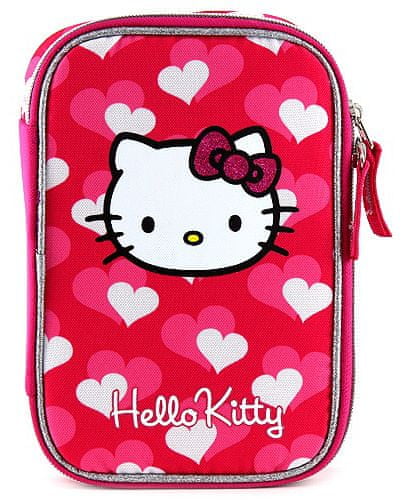 Target Hello Kitty szívek iskolai tolltartó