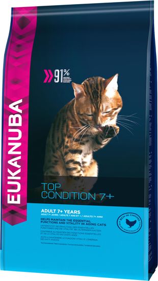 Eukanuba Cat Senior Chicken Macskaeledel felnőtt macskáknak, 2 kg