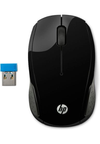 HP 200 vezeték nélküli egér, fekete (X6W31AA)