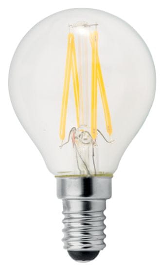 GE Lighting LED izzó, Filament Deco Spherical, E14 2,5W, meleg szín