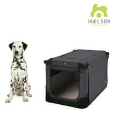 Maelson Soft Kennel szállítódoboz fekete/antracit méret 82