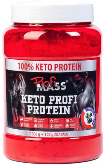 ProfiMass Keto Profi Protein 1100g Fekete áfonya