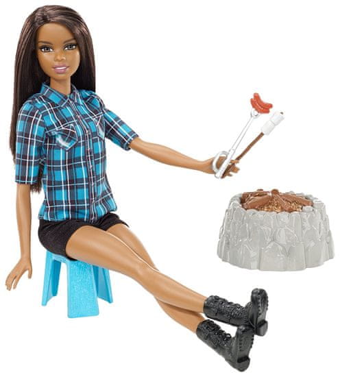 Mattel Barnahajú Barbie Baba a tábortűznél