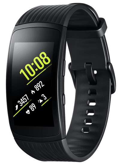 SAMSUNG Gear Fit2 Pro Fitness Tracker, Fekete