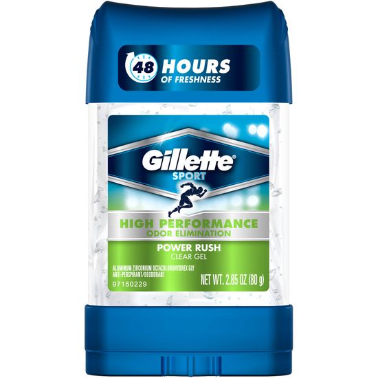 Gillette Antiperspirant Clear Gel Power Rush 70 ml