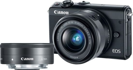 CANON EOS M100 + 15-45mm + 22 mm Digitális fényképezőgép