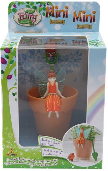 Alltoys My Fairy Garden - narancssárga mini virágcserép