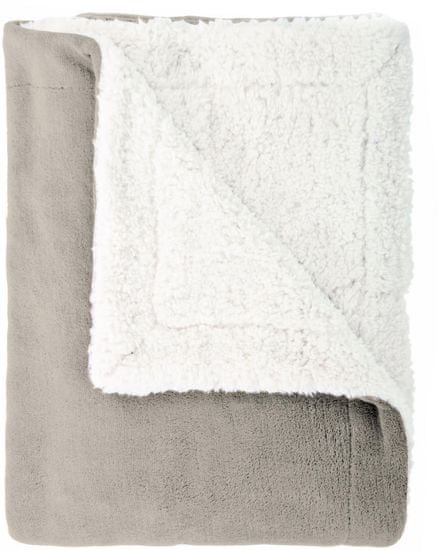 Mistral Home Mouton szürkés bézs színű műgyapjú takaró (pléd)
