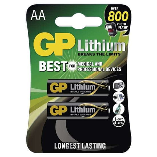 GP Lithium, lítium AA, 2 db