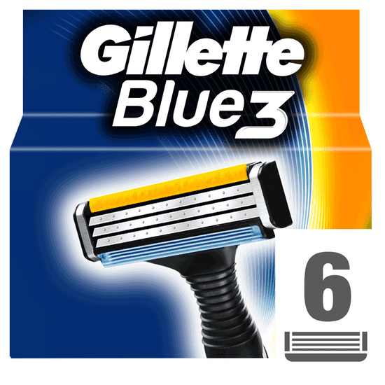 Gillette Blue3 Tartalék borotvafej férfi borotvához 6 db 