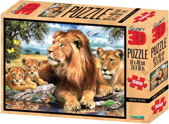 Lamps 3D Puzzle Lion 500 darabos