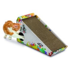 Argi Karton kaparófa játékkal, és macskamentával 48 x 27 x 20 cm