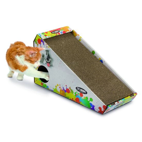 Argi Karton kaparófa játékkal, és macskamentával 48 x 27 x 20 cm