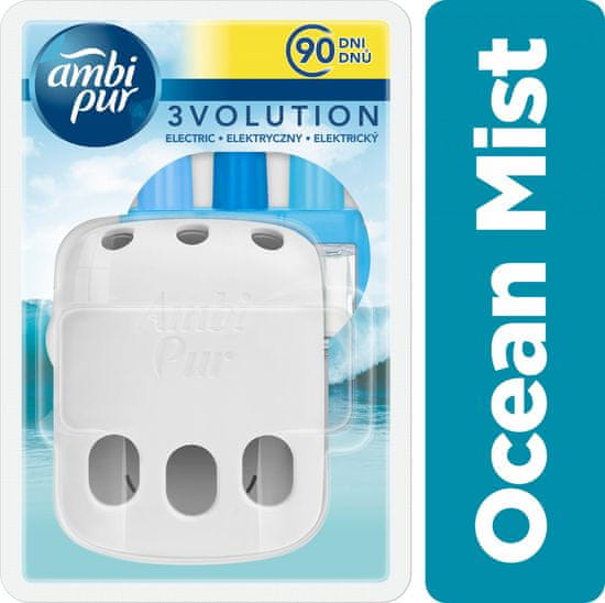 Ambi Pur 3Volution Ocean Mist Elektromos Légfrissítő Kezdőcsomag 20 ml