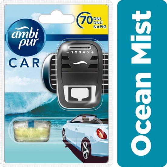 Ambi Pur Car Ocean Mist csíptetős autóillatosító Kezdőcsomag 7 ml