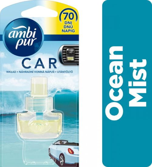 Ambi Pur Car Ocean Mist csíptetős autóillatosító utántöltő 7ml 