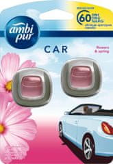 Ambi Pur Car Flowers&Spring Csíptetős Autóillatosító 2 db 