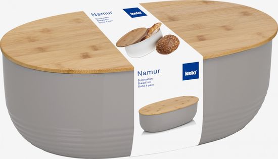 Kela Kenyértartó NAMUR műanyag/bambusz
