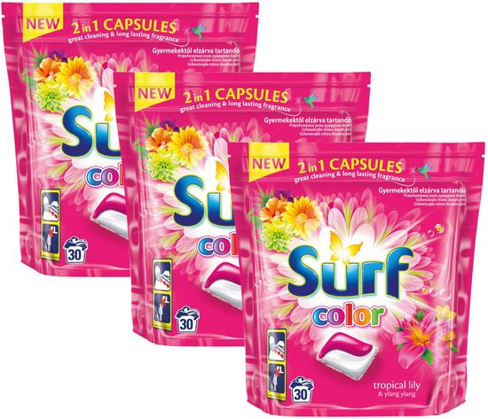 Surf Color 2v1 Tropical Lily 3 x 30 ks
