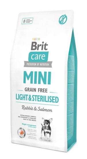 Brit Care Mini Grain Free Light&Sterilised 7 kg