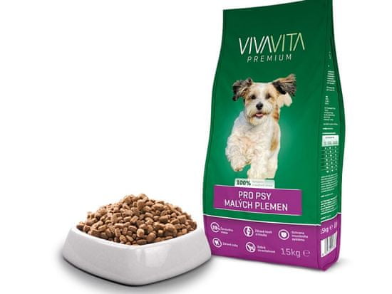 vivavita Granulátum kis termetű felnőtt kutyáknak 15 kg