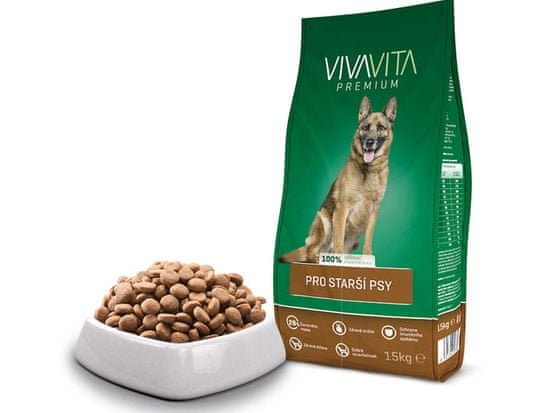 vivavita Granulátum idősebb kutyáknak 15 kg