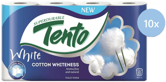 Tento White Cotton Whiteness 10 x 8 rolí
