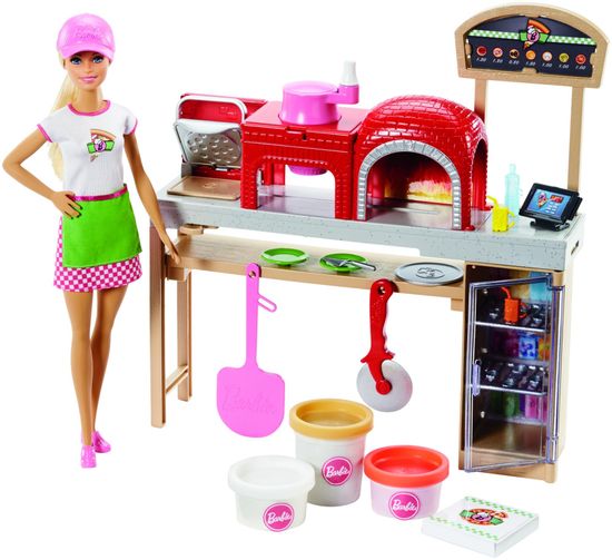 Mattel Barbie pizzasütő szett babával