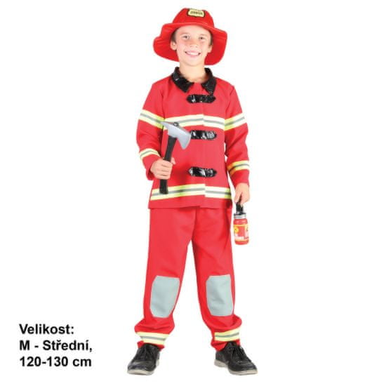 MaDe Gyermek jelmez - Tűzoltó, 120-130 cm
