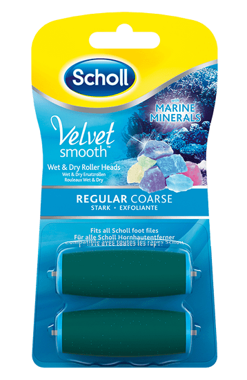 Scholl Pótfej Velvet Smooth elektromos reszelőhöz Közepesen durva, tengeri ásványokkal 2 db