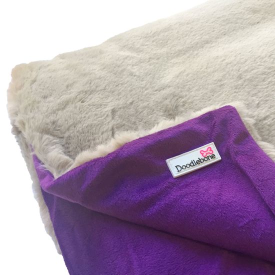 Doodlebone Luxus puha takaró Purple