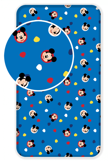 Jerry Fabrics Pamut lepedő Mickey 04