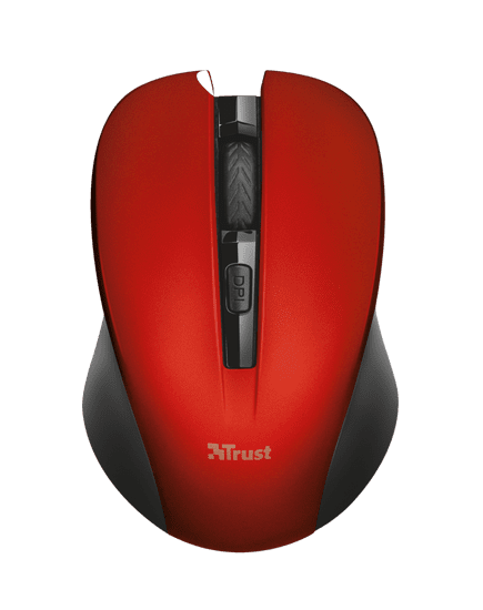 Trust Mydo Silent Click Wireless Mouse - red (21871) egér