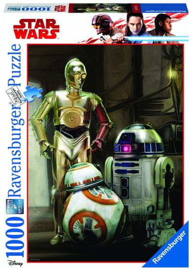 Ravensburger Disney Star Wars: C 3PO, R2 D2 & BB 8 1000 darab