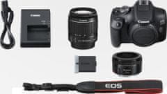 CANON EOS 2000D + 18-55 IS + 50/1,8 (2728C022) fényképezőgép