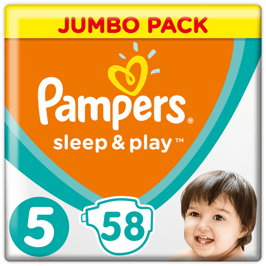 Pampers Pelenka Sleep & Play 5 Jumbo Pack (11-16 kg) 58 db