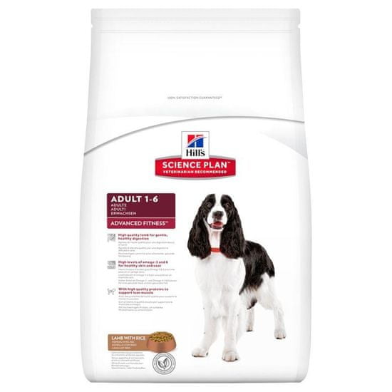 Hill's SP Canine Adult Lamb & Rice Kutyaeledel, 12 kg